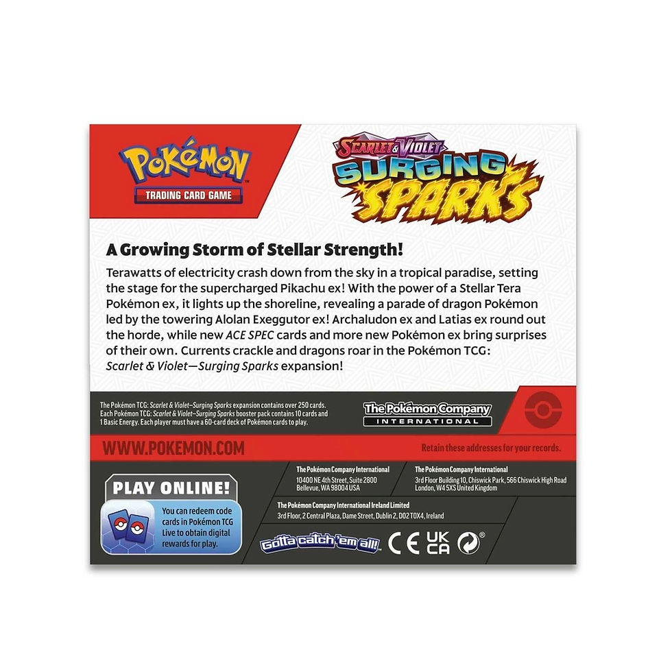 Thumbnail: Pokémon TCG: Scarlet & Violet-Surging Sparks Booster Display Box (36 Packs)