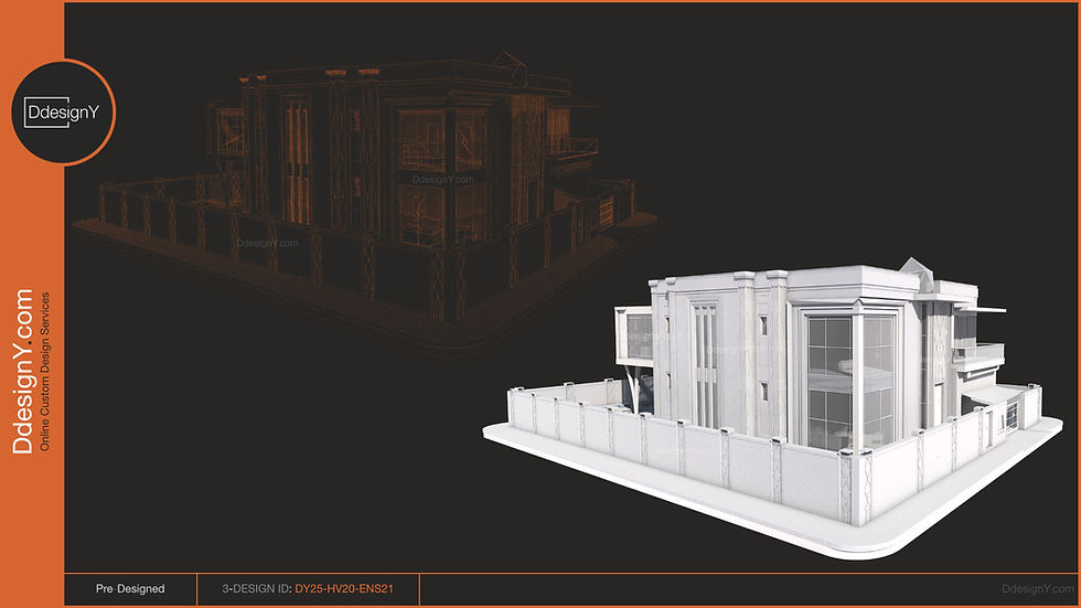 3-DY25-HV20-ENS21, Pre-Designed Package, Villa/House in Modern Style