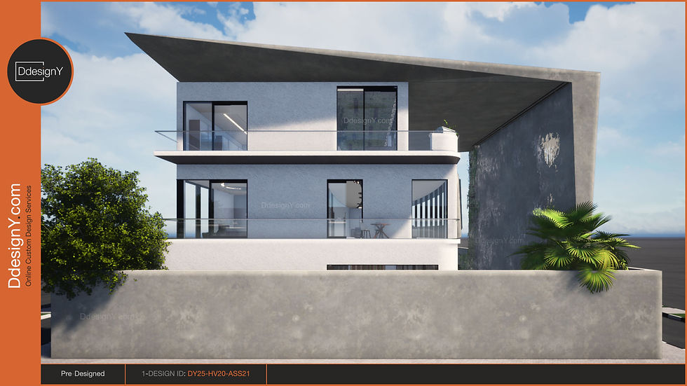 1-DY25-HV20-ASS21, Pre-Designed Package, Villa/House in Modern Style