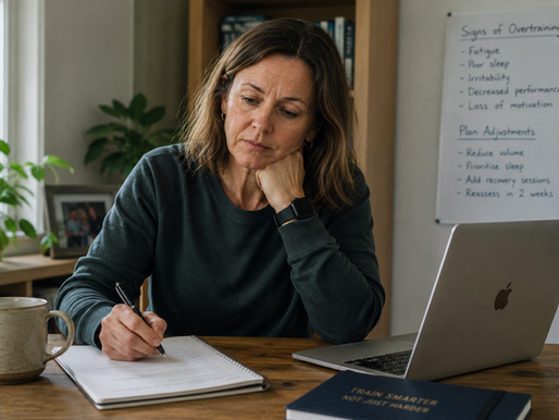 Woman over 40 recognising signs of overtraining and adjusting her programme to protect long-term progress