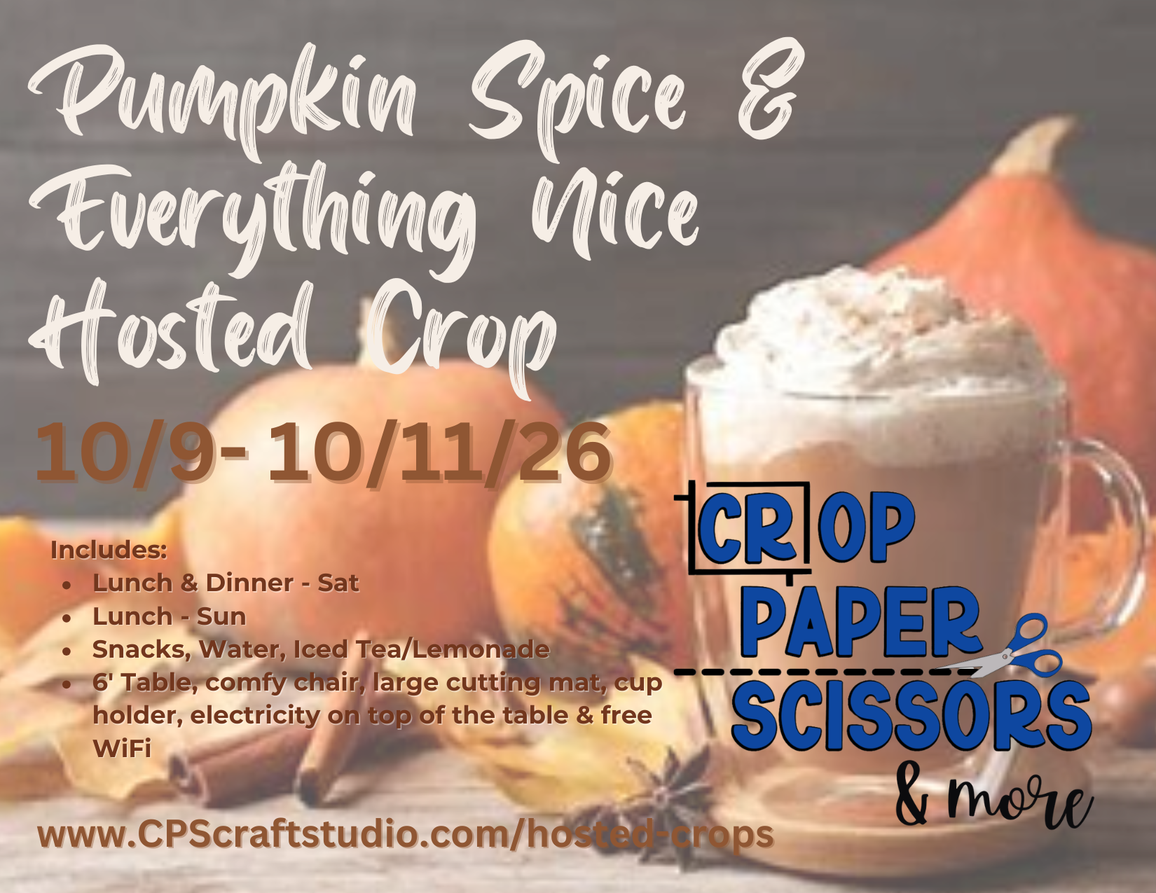 Pumpkin Spice & Everything Nice Hosted Crop (2026)