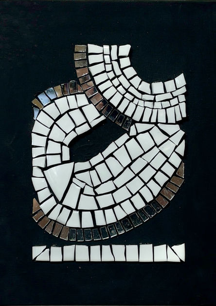 White or Black (II) Mosaic by Mariana Gassmann