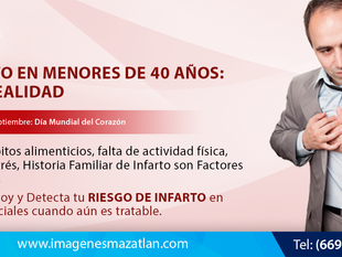 INFARTO EN MENORES DE 40 AÑOS: UNA REALIDAD