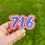 Thumbnail: 716 Sticker/Magnet