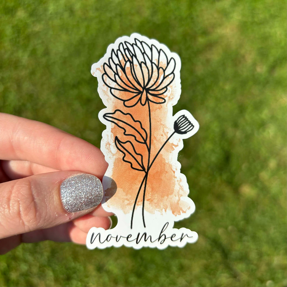 Thumbnail: Birth Month Flower Sticker