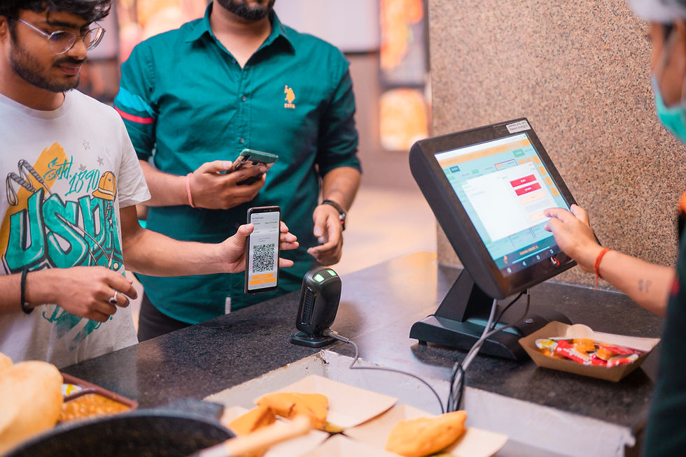 SmartQ digital cafeteria food counter