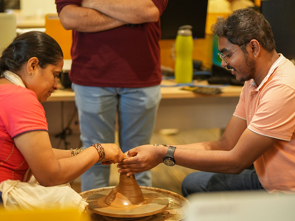 pottery- employee engagement activity by smartq