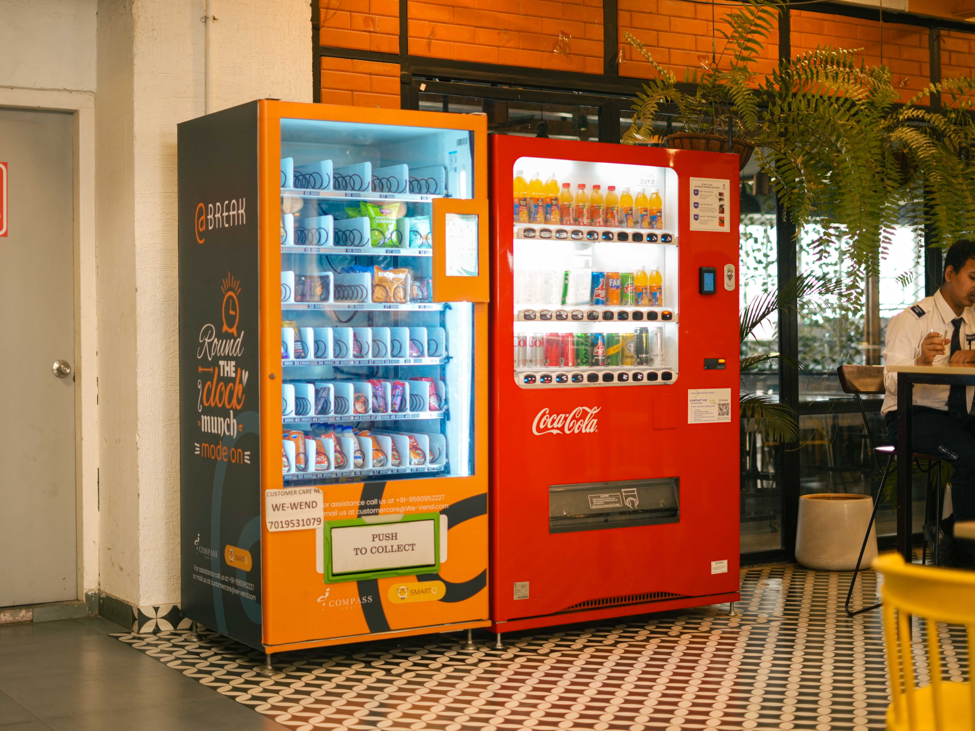 SmartQ vending machines in a corporate cafeteria