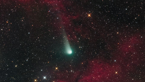 C/2017 K2 (PANSTARRS) - 2022. 07. 26. Objektumok: C/2017 K2 (PANSTARRS), LBN 32, LBN 35, LBN 39, LDN 238.