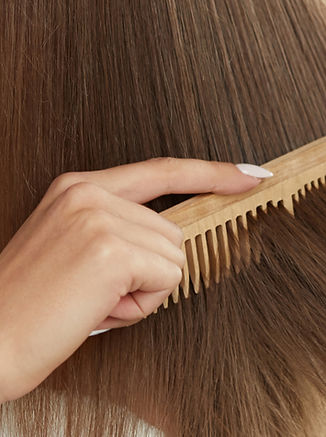 Combing Brown Hair