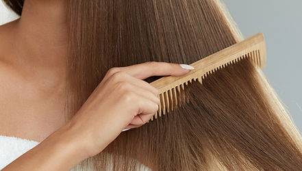 Legno pettine dei capelli