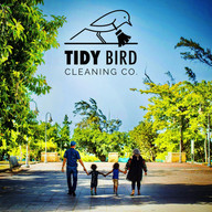 TidyBirdCleaning - Instagram post Happy Family Outside Not at home cleaning