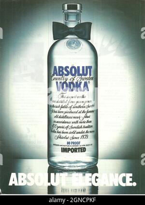 Absolut Elegance - 90s ads