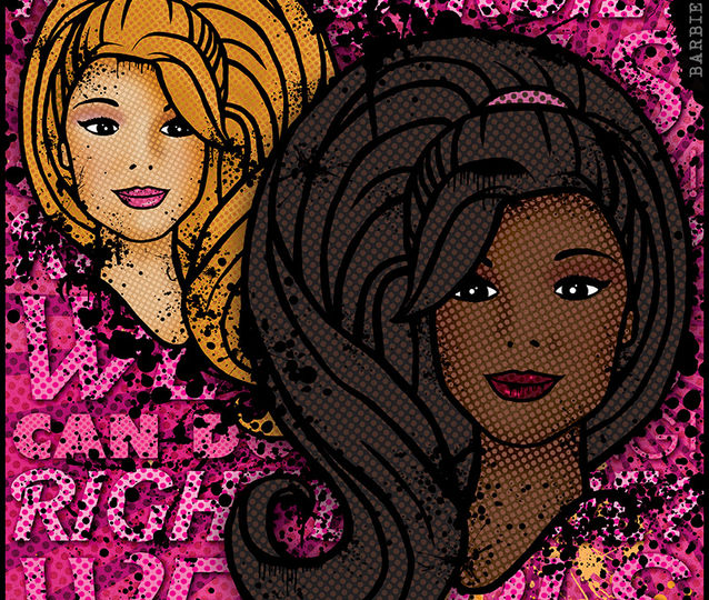 Barbie, pink, girls, blonde