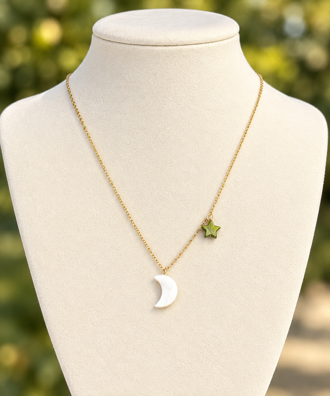 Starry Night Moon & Star Necklace