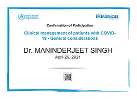 World Health Organization – Clinical Management of COVID-19
