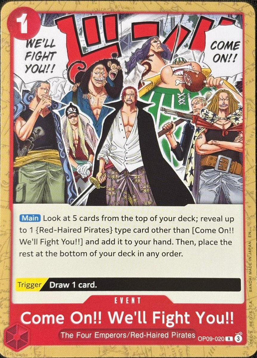 Come On!! We'll Fight You!! OP09-020 (C)