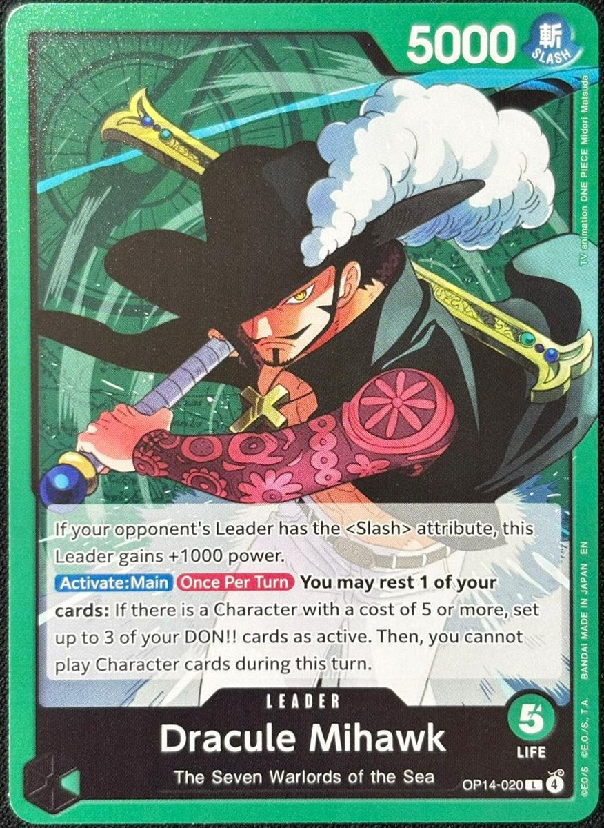 Dracule Mihawk OP14-020 (L)