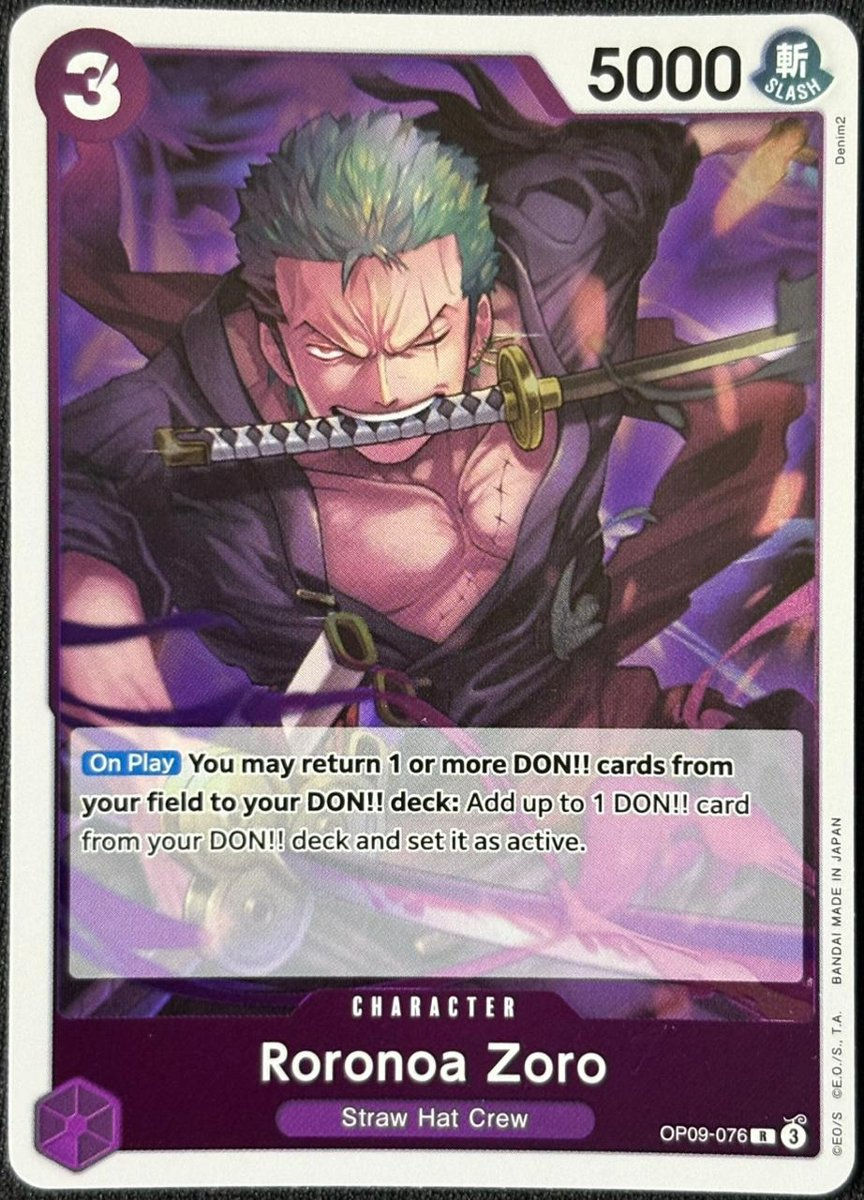 Roronoa Zoro OP09-076 (R)