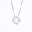 縮圖：Large Circle Baguette-Diamond Necklace in 18K White Gold