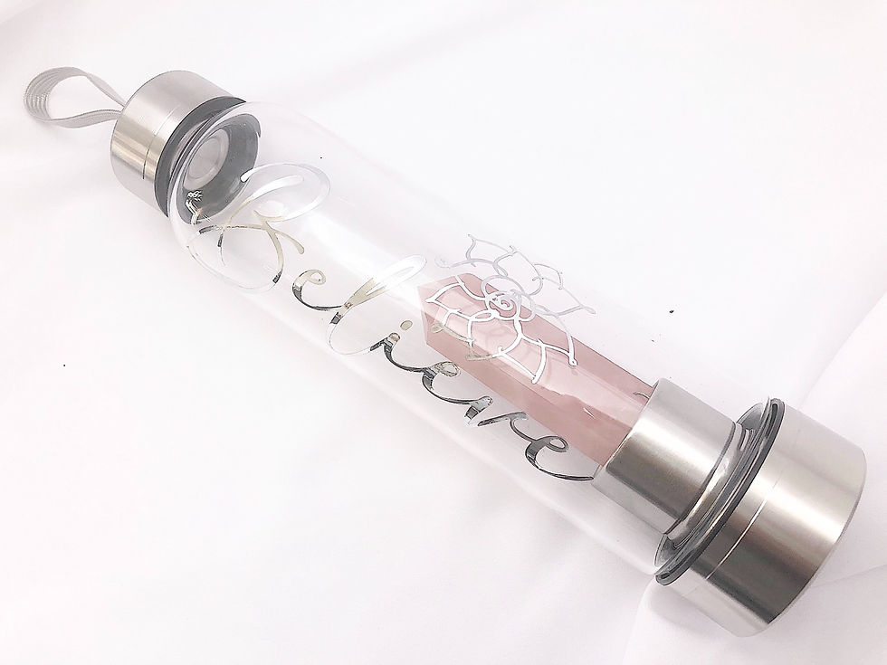 Thumbnail: Crystal Infused Glass Bottle