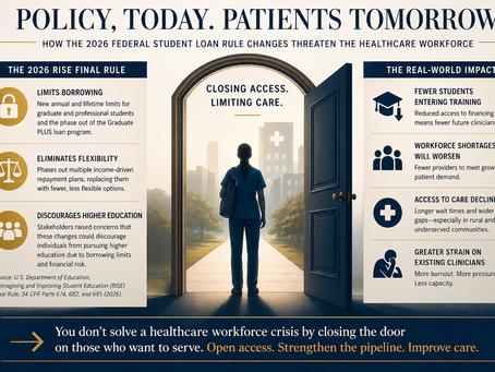 Closing the Door on the Healthcare Workforce: ADPA CEO Response to Federal Student Loan Regulations and the RISE Rulemaking