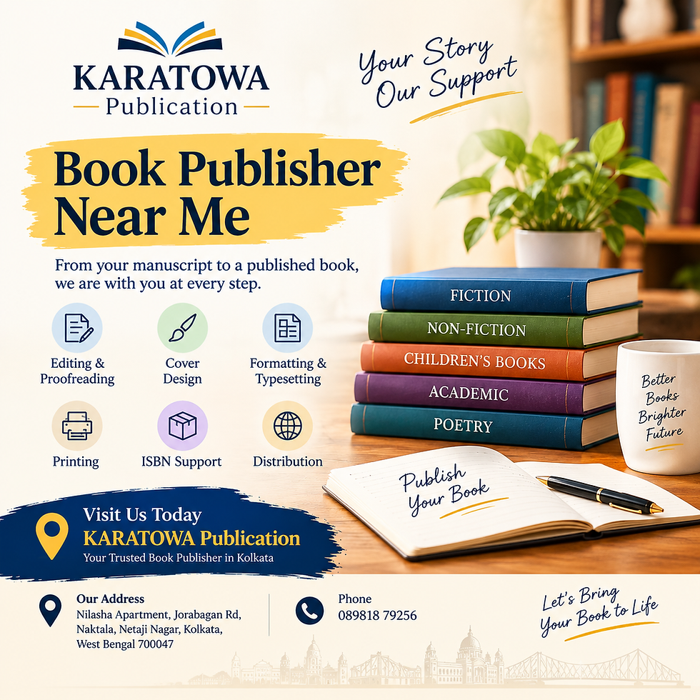 Book Publisher Near Me: Professional Book Publishing Support in Kolkata