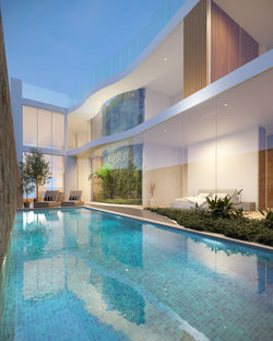 Pool courtyard