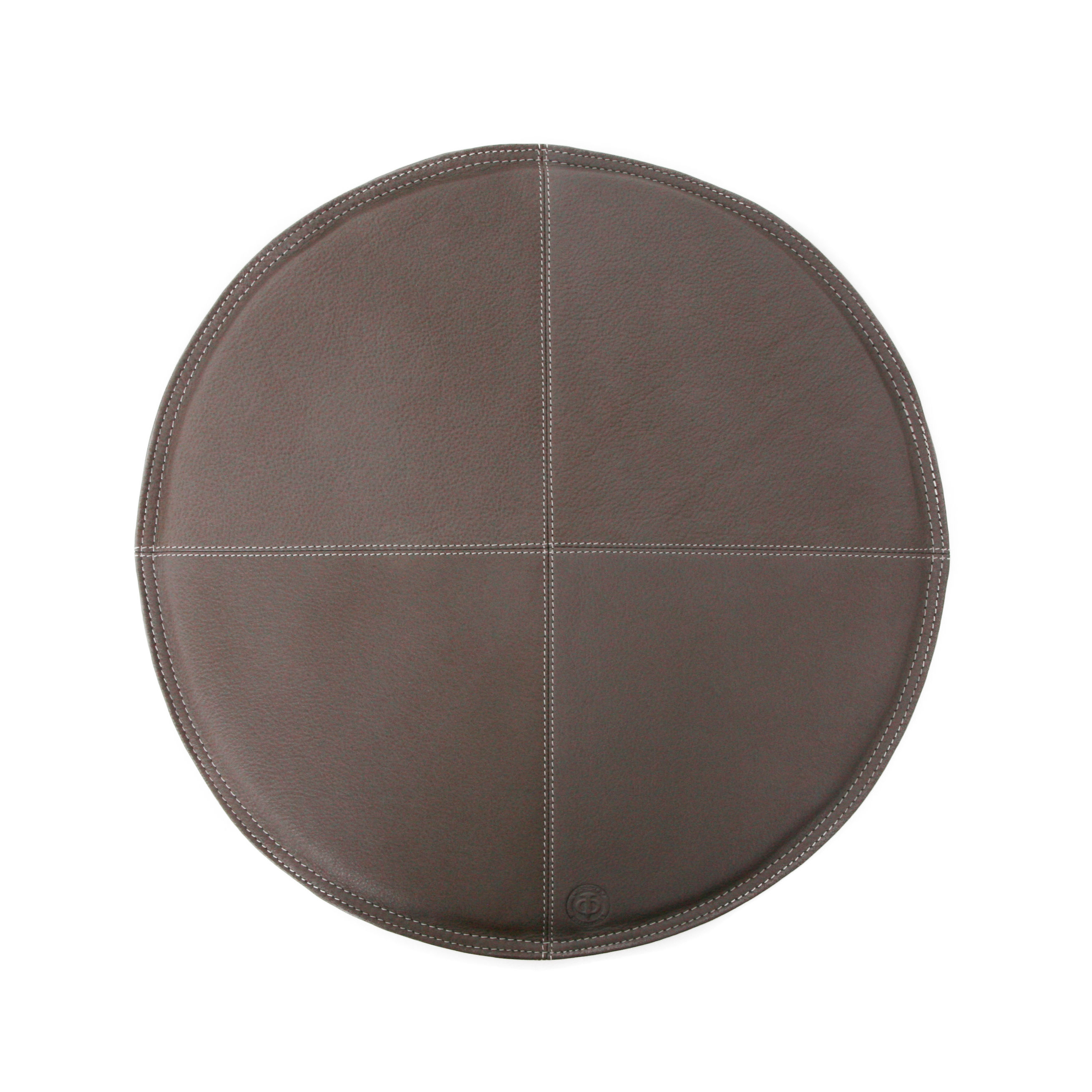 Ørskov - Runde Sitzkissen aus Leder