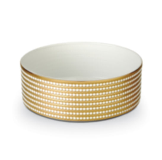 L`OBJET - "Perlée Gold" Schale gross
