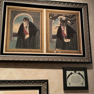 Vampire Portrait Artwork for the hallway of the Haunted Mansion