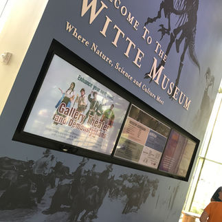 The Witte Museum Information Board at the Entrance