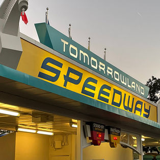 Tomorrowland Speedway in Tomorrowland in the Magic Kingdom at Walt Disney World