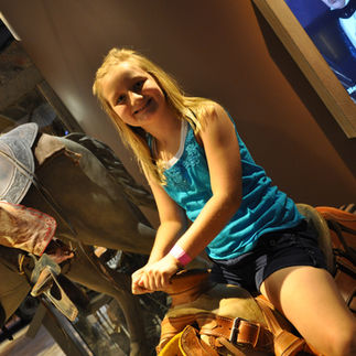 Saddle experience at the South Texas Heritage Center at the Witte Museum