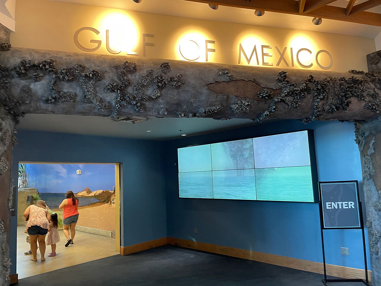 Gulf of Mexico Entrance at the Texas State Aquarium