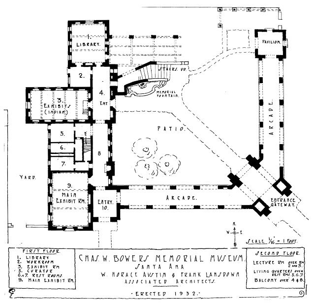 Original Layout of Bowers Museum