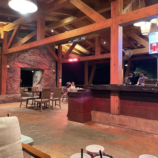 Seating Area at the Geyser Point Grill at Wilderness Lodge at Walt Disney World