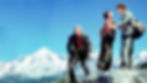 Teo, Lizbeth, and Rudi spend the day climbing in the Alpine mountains.