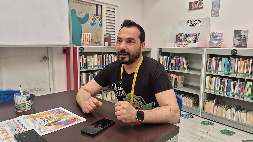 Darío Herrera, coordinador general de la Biblioteca Pública de Fontibón.