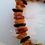 Thumbnail: Mixed Amber elasticated chip bead bracelet 