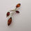Thumbnail: 925 Sterling silver, Amber leaf brooch.