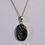 Thumbnail: 925 Sterling silver, oval Spider Web Jasper cabochon pendant necklaces