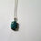 Thumbnail: 925 Sterling silver, 17.75cts Mojave oval Turquoise pendant necklace.