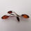 Thumbnail: 925 Sterling silver, Amber leaf brooch.