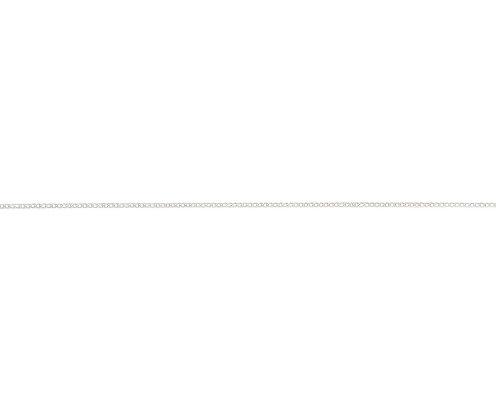 925 Sterling silver, 1.28mm Curb chain