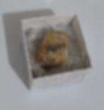 Thumbnail: Blue John mineral specimen in a box