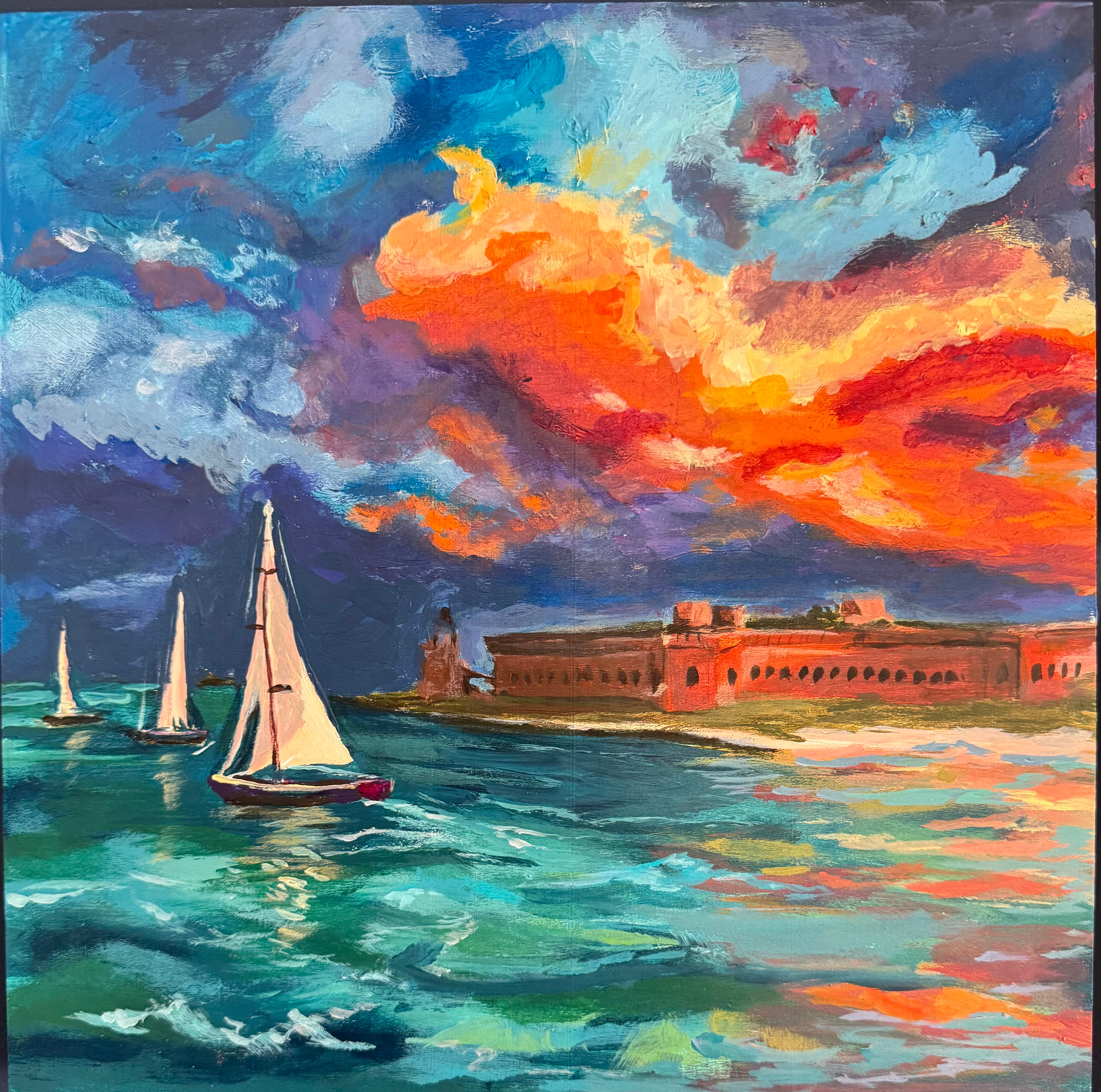 Sails at Dusk