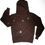 Thumbnail: RHINESTONE ZIPUP HOODIE (BROWN)