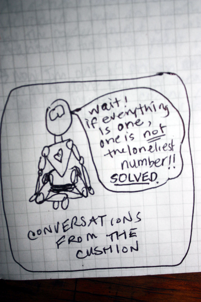 conversations from the cushion.