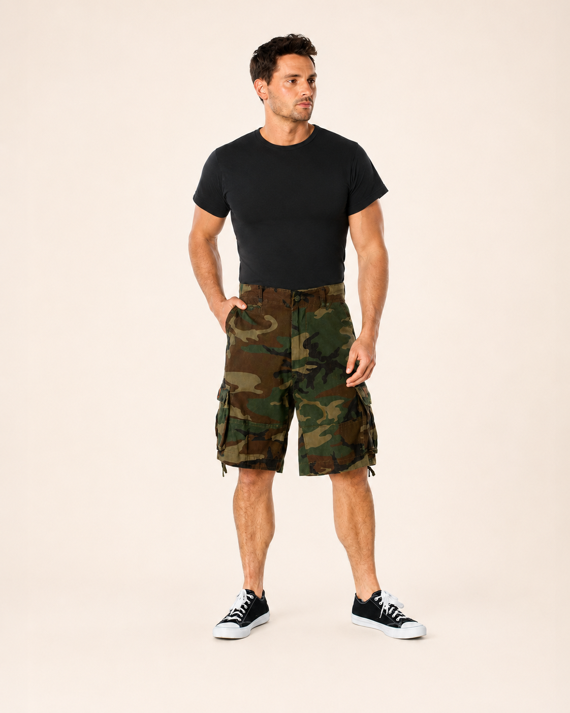Vintage Utility Cargo Shorts
